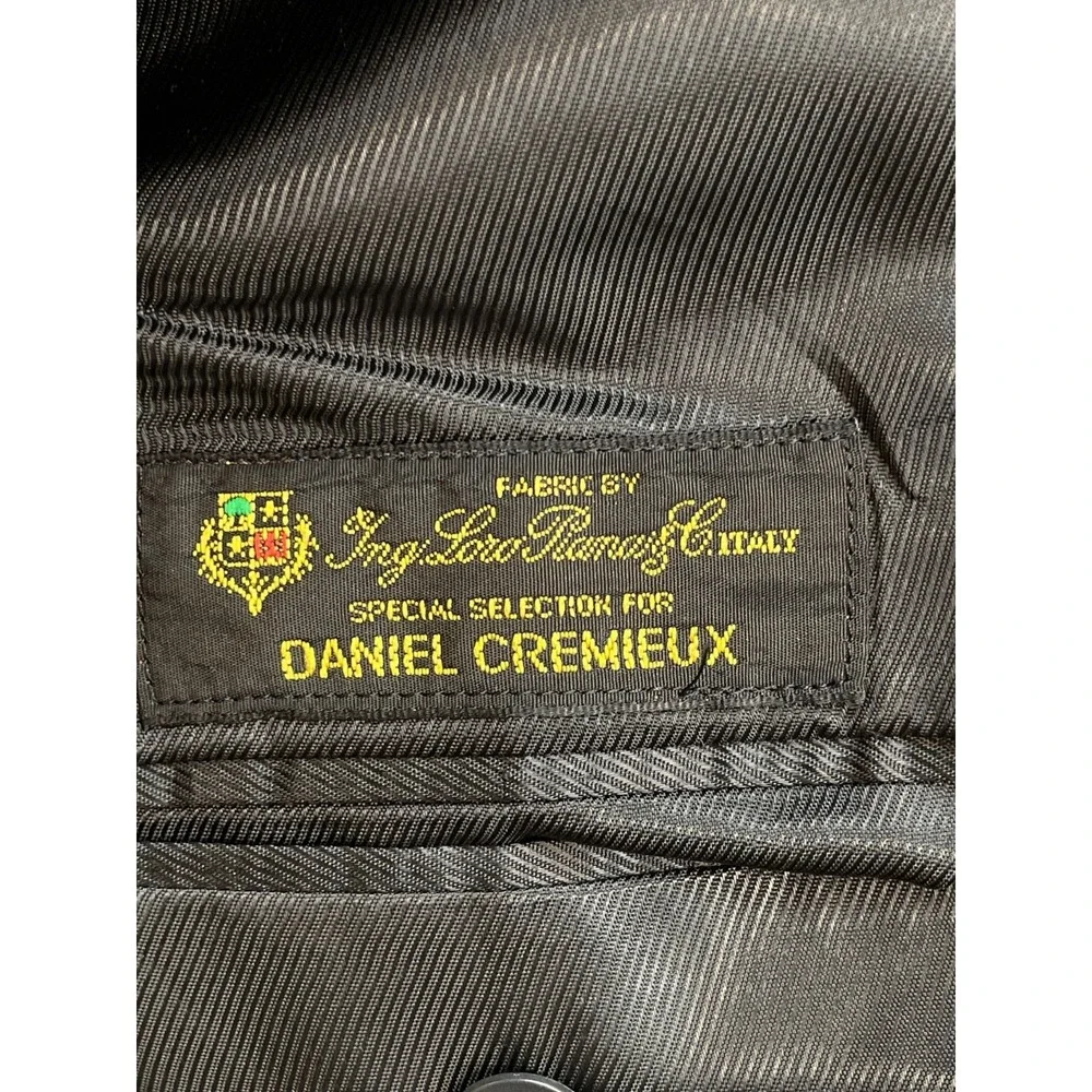 Daniel Cremieux Blazer Mens 44R Birds Eye 100% Loro Piana Wool 2-Button Lined